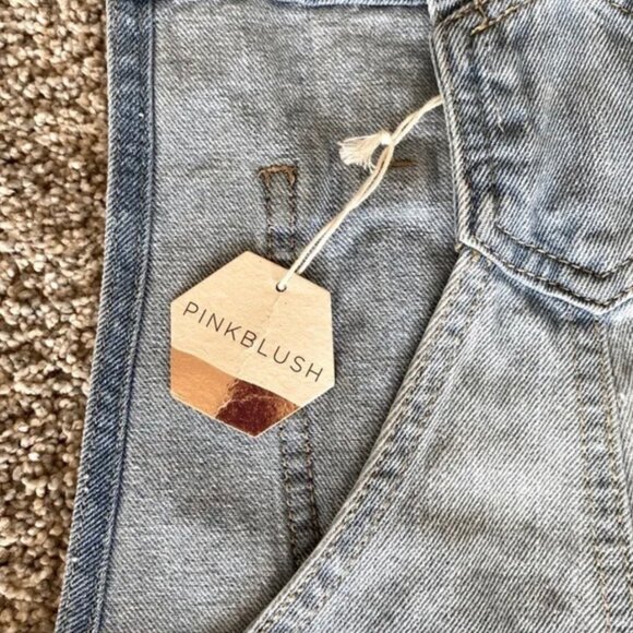 NWT Black Label light wash distressed women's overalls. Size S - Picture 11 of 15